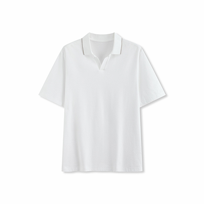 loro piana 26ss suraj tal silk linen cotton short sleeve polo shirt